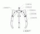 EXTRACTOR FORZA SERIE 1300T0 MECÁNICO DE 3 PATAS